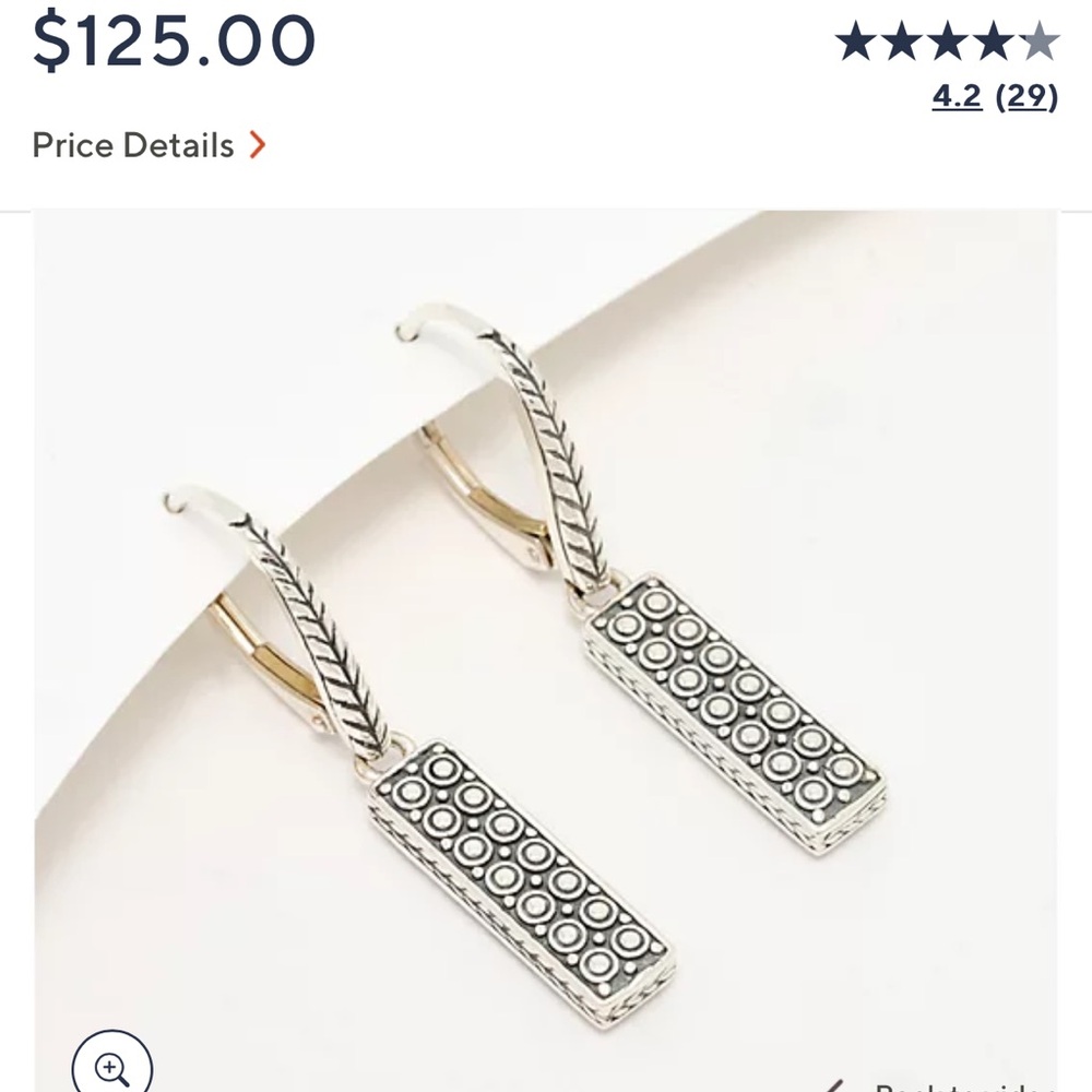 Elegant Silver Patterned Earrings